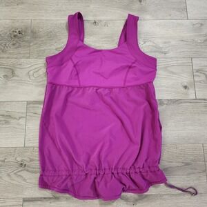 Lululemon Women's Tank Top Older‎ Style Elastic Bottom Purple Size 10 Top